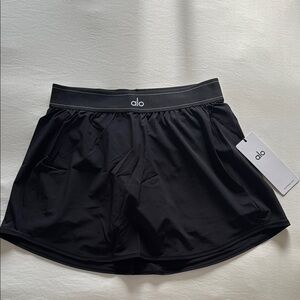 Alo Black Match Point Tennis Skirt
